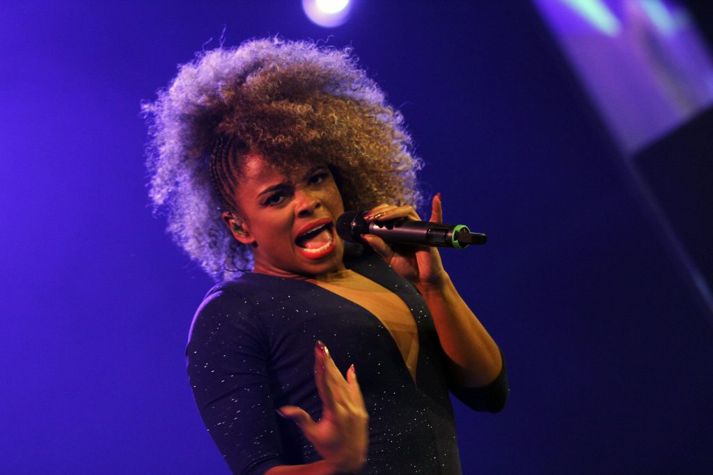 Fleur East performing at the James Milner Foundation charity ball.