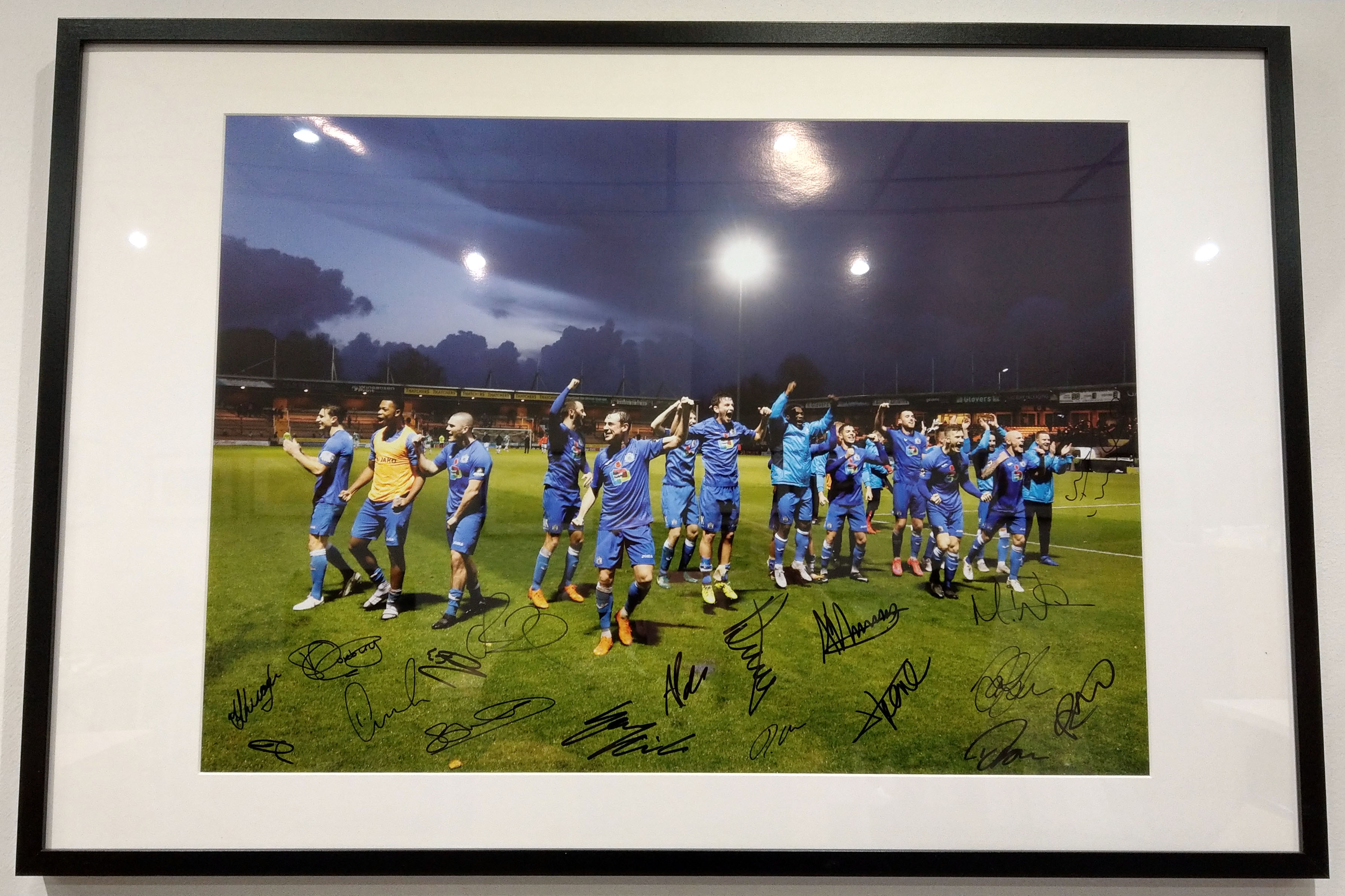 Stockport County FA Cup print to raise funds for St Anns Hospice